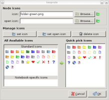 KeepNote new note icon